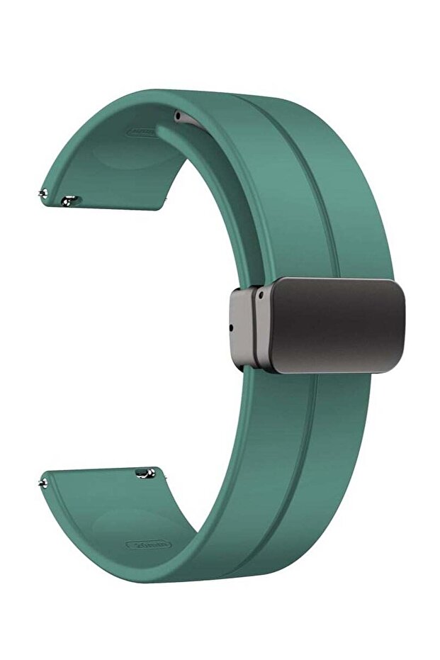 Magnetic Silicone Watch Band 16mm 18mm 19mm 20mm 22mm – Quick Release Strap for Men & Women