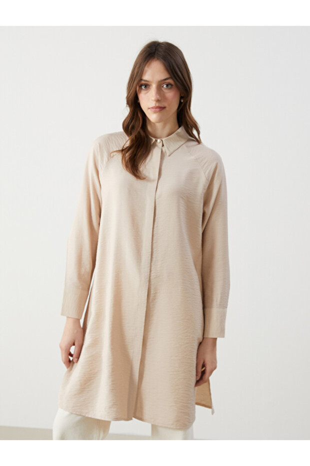 Women's Textured Shirt Tunic