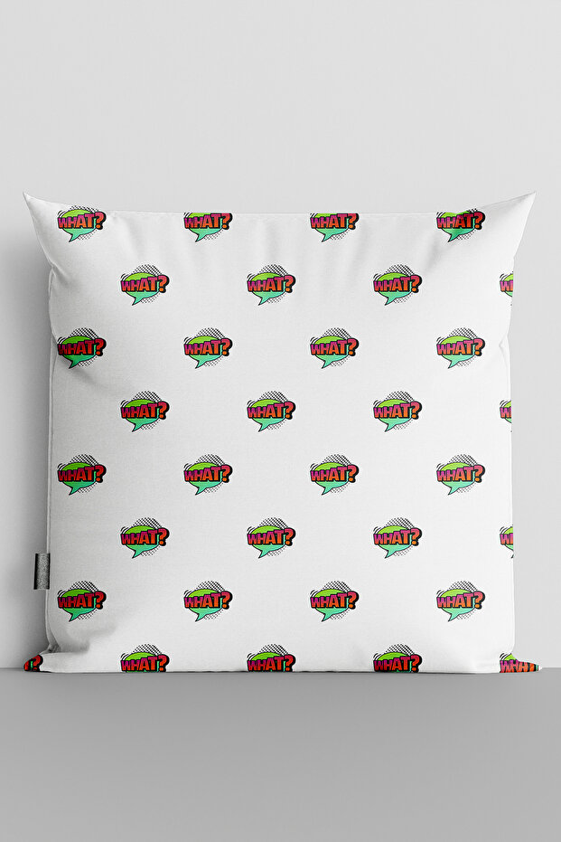 Popart What Written Double Sided Digital Printed Pillow Throw Pillow Cover-55