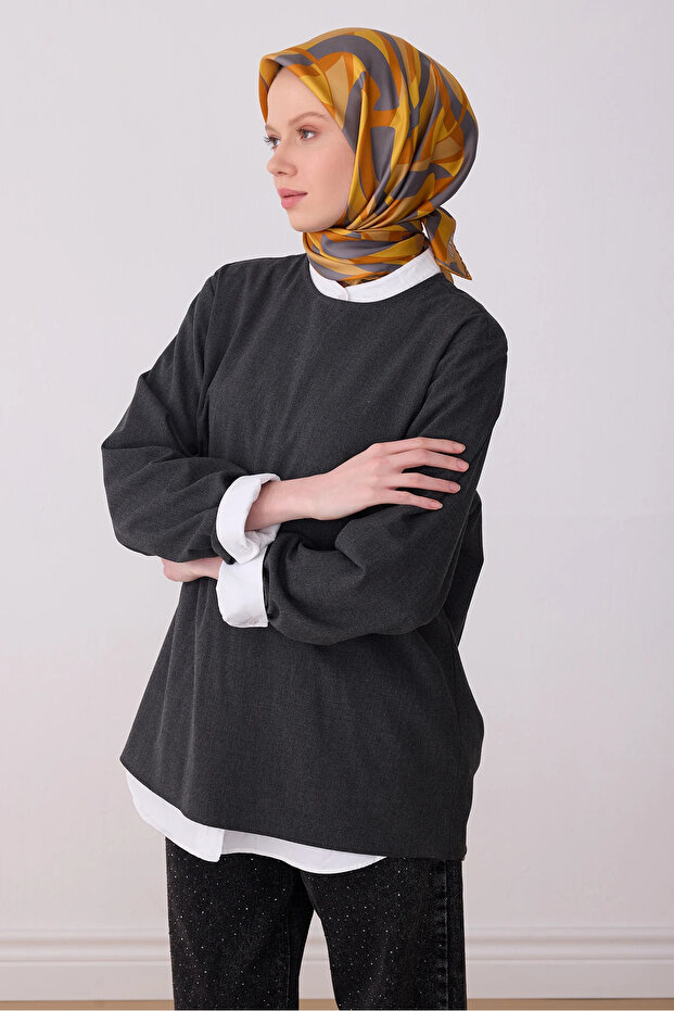 وشاح من الحرير المزخرف بنمط التويل 4327D - 2