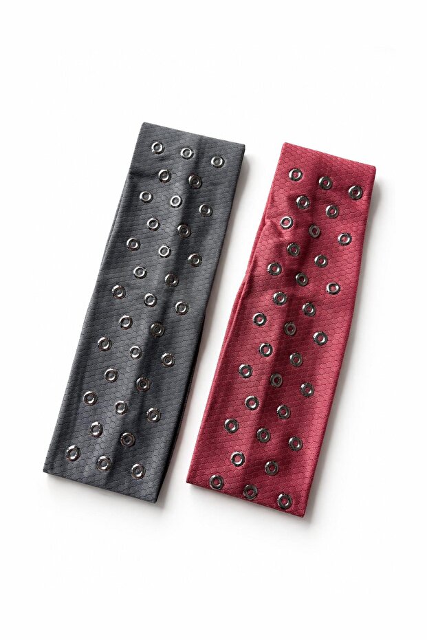 2 Pieces of Jersey Headband with Staple Detail