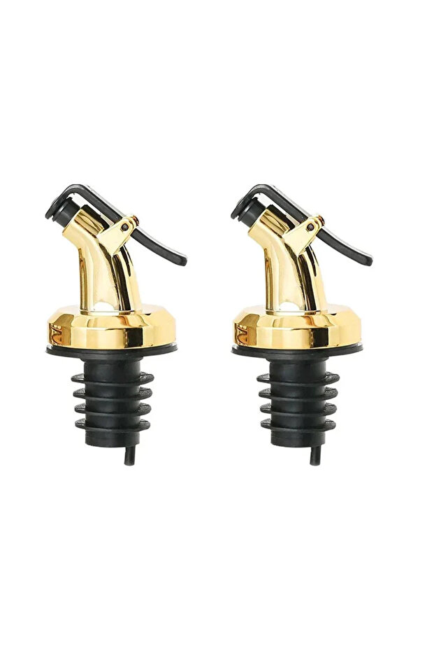 2Pcs Gold 1-4Pcs Wine Bottle Stopper Olive Oil Pourer Dispenser Bar Barware Spout Pourer Leakproof S