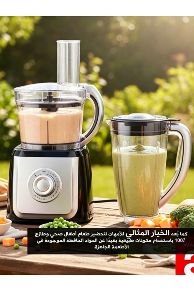 2 in 1 Food Processor & Blender | Multi-Function Chopper with Variable Speed & Pulse | Meat Grinder & Vegetable Cutter - 4