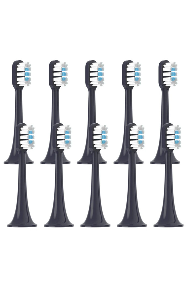 10pcs Purple 10pcs For Mijia T302 Replacement Brush Heads Sonic Electric Toothbrush Heads Protect S
