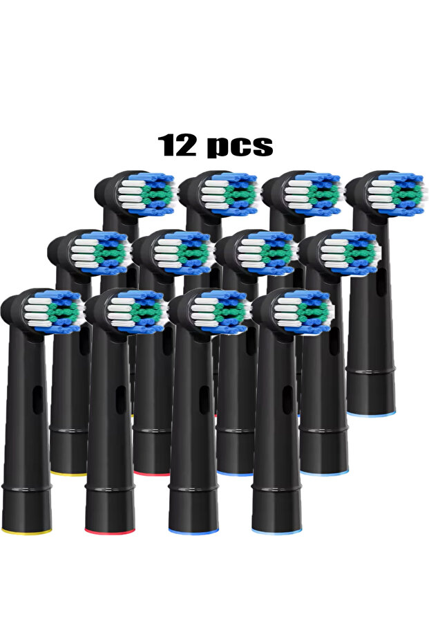 12 PCS black NEW 4/8/12/16 Pcs Replacement Toothbrush Heads Compatible with Oral-B Braun Professiona