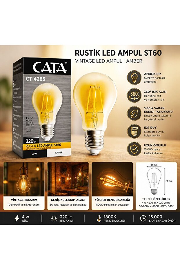RUSTİK LED AMPUL