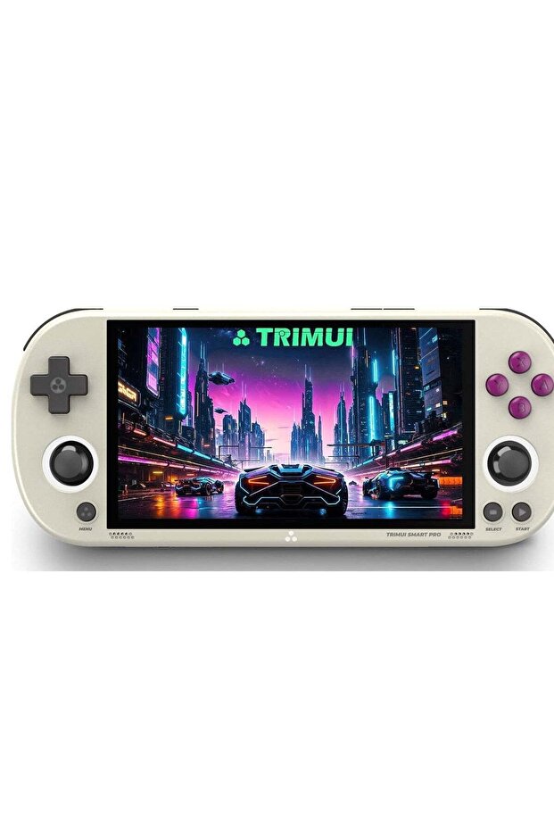 Smart Pro Handheld Game Console 4.96”IPS Screen Linux System Joystick RGB Lighting Smartpro Retro Video Game Player Gift (No SD Card Included)