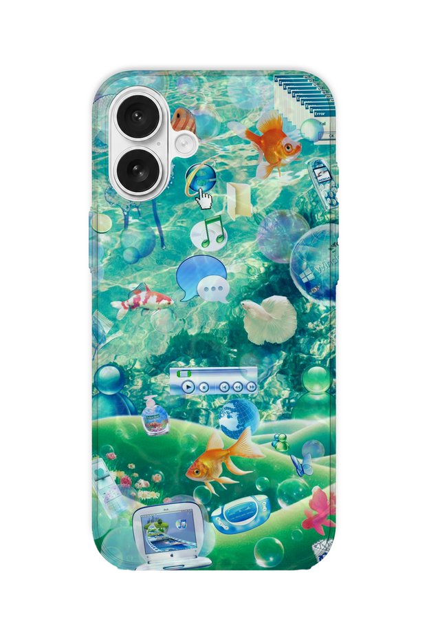 iPhone 16 Plus Compatible Printed Transparent Phone Case |   Collection: Aeroglass Mirage