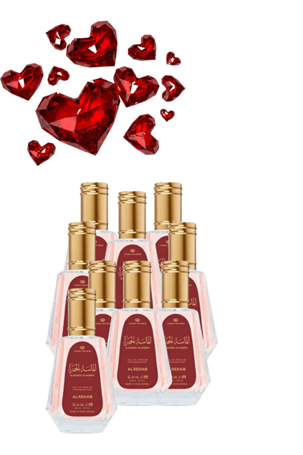 9 قطع من عطر ألماسة الحمراء 50 مل