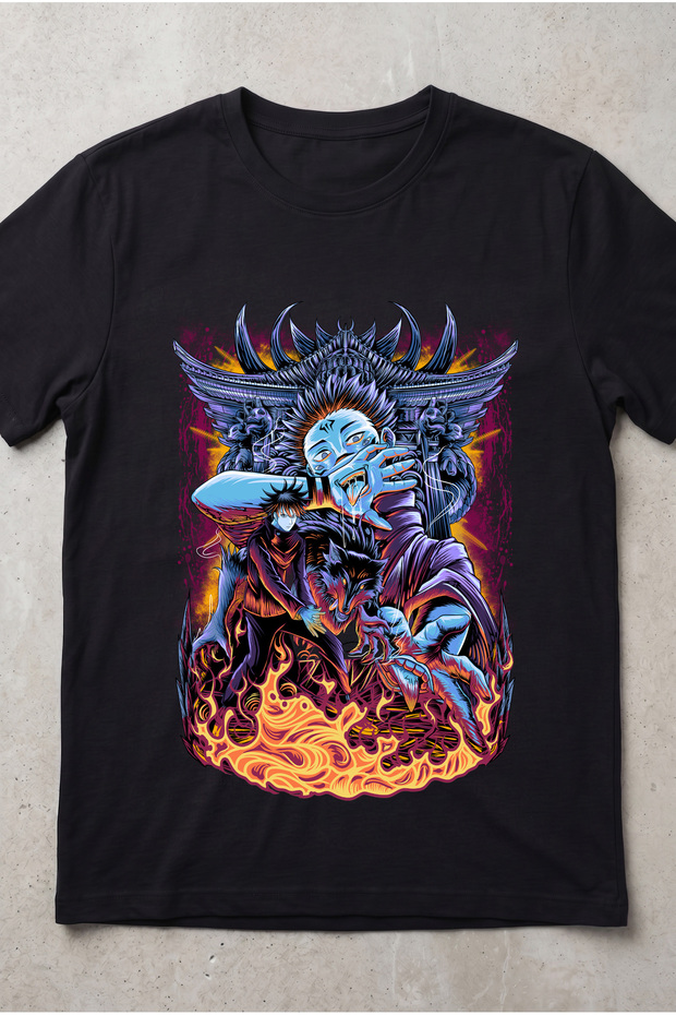 Jujutsu Kaisen Mahito Anime Printed Standard Cut Unisex Tshirt