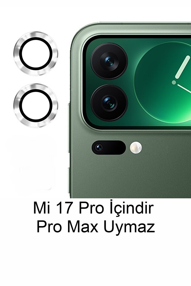 واقي عدسة الكاميرا متوافق مع Mi 17 Pro (لا يتوافق مع Pro Max) مصنوع من الياقوت