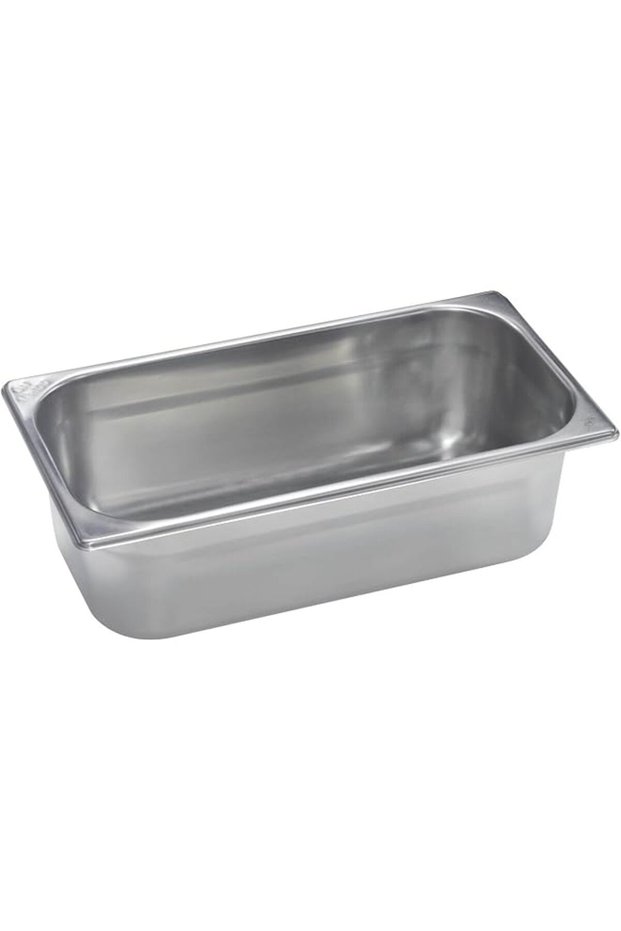Steel GN Pan Silver, 325X176X100 MM - Gastronorm Pan, Catering Pan, Food Warmer Pan, Food Storage Container
