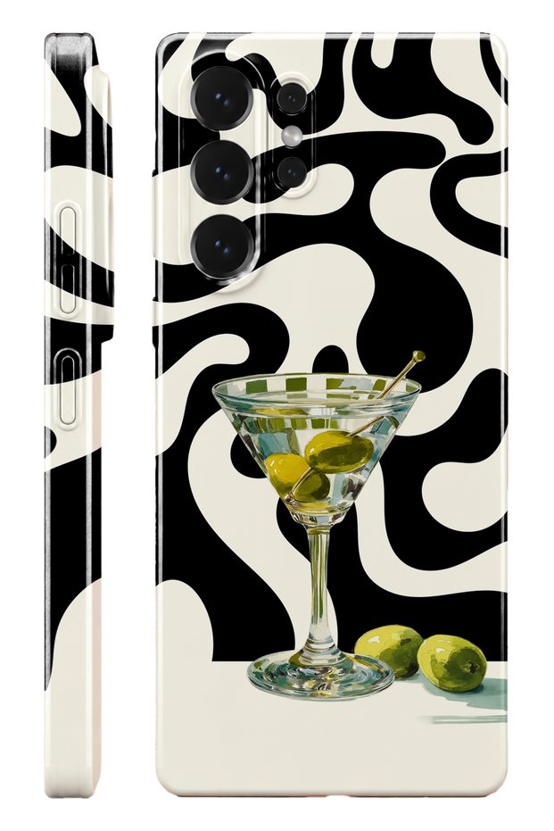 Samsung S25 Ultra Martini Protect Slim Glossy Full Cover Print Camera Protected Phone Case