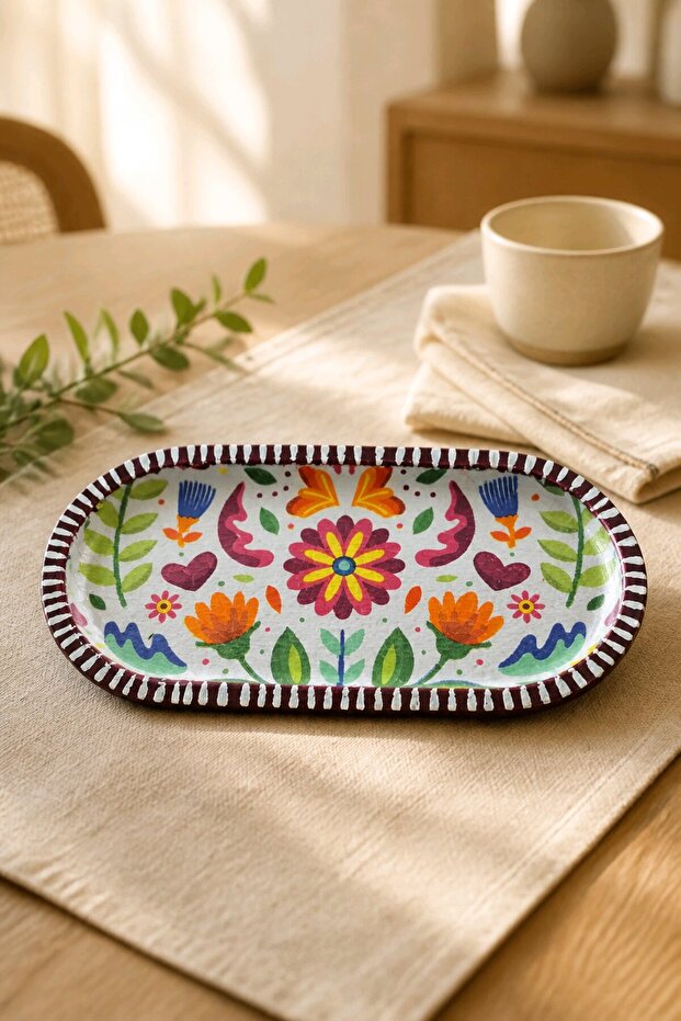 Coffee Tray Wooden 2-Piece Presentation Plate