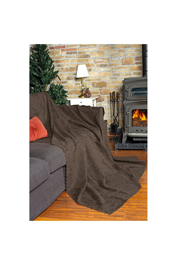 Chenille Jacquard Sofa Cover 175X215 Coffee, Stylish and Protective Design