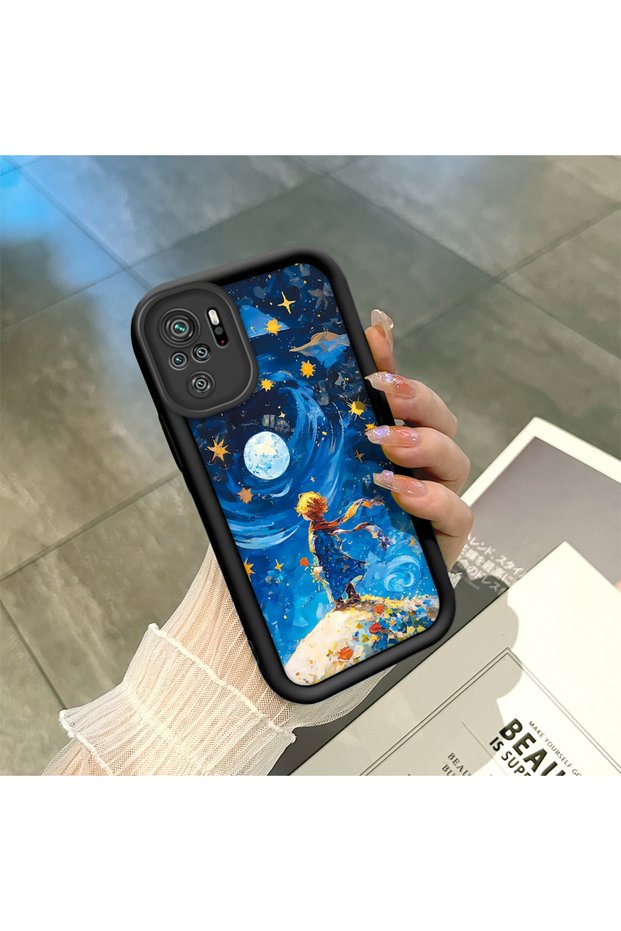 حافظة سيليكون سوداء متوافقة مع هاتف Redmi Note 10 4G/Note 10S مع حماية للكاميرا ضد الصدمات
