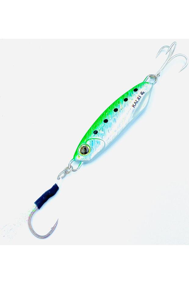 Green Sardines Kaiju Jig - 20G Weights, Extra Sharp Bkk Hook, 10 Mesmerizing Colors