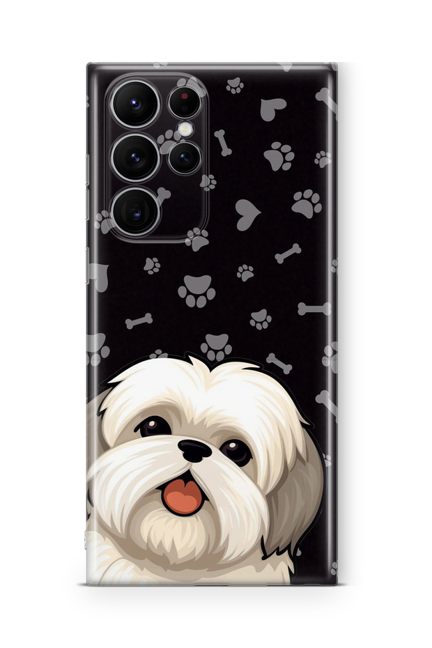 Samsung Galaxy S23 Ultra Compatible Printed Transparent Phone Case | Collection: Pawprint Stories