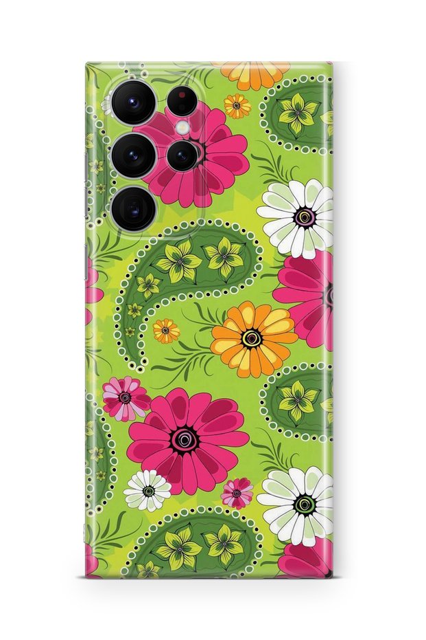 Samsung Galaxy S23 Ultra Compatible Printed Transparent Phone Case | Collection: Floraluxe Botanica