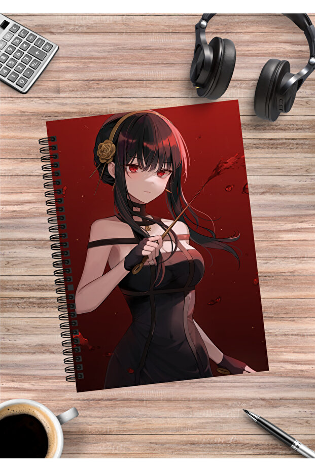 Spy X Family Anya Yor Loid Forger Anime Spiral Notebook A5 (50 Sheets)
