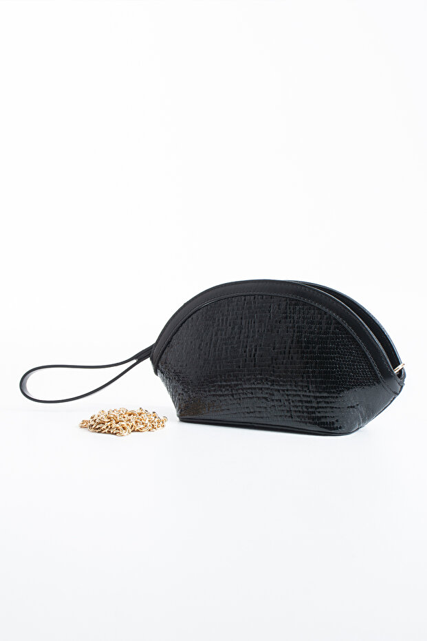 Black Clutch Portfolio Women's Handbag Shoulder Bag Crossbody Bag