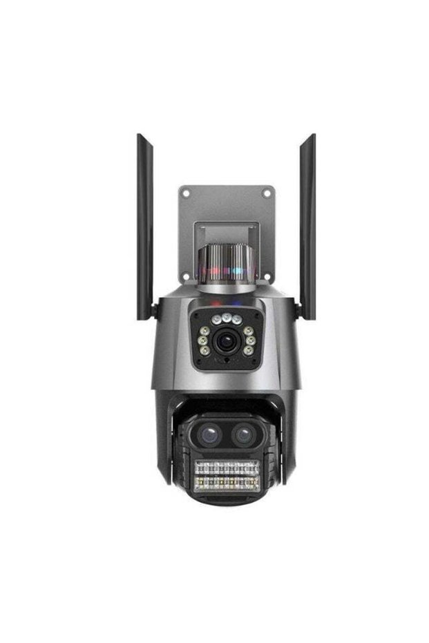 JT-9687ALPRO 3K 12MP Four-Lens Outdoor Wi-Fi Security Camera, Wireless PTZ Floodlight CCTV Camera, AI Motion Detection & Human Tracking, Full Color Night Vision, Two-Way Audio, IP66 Waterproof,