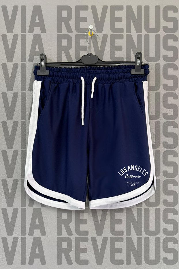 Los Angeles California Printed Unisex Retro Varsity Sports Training Shorts