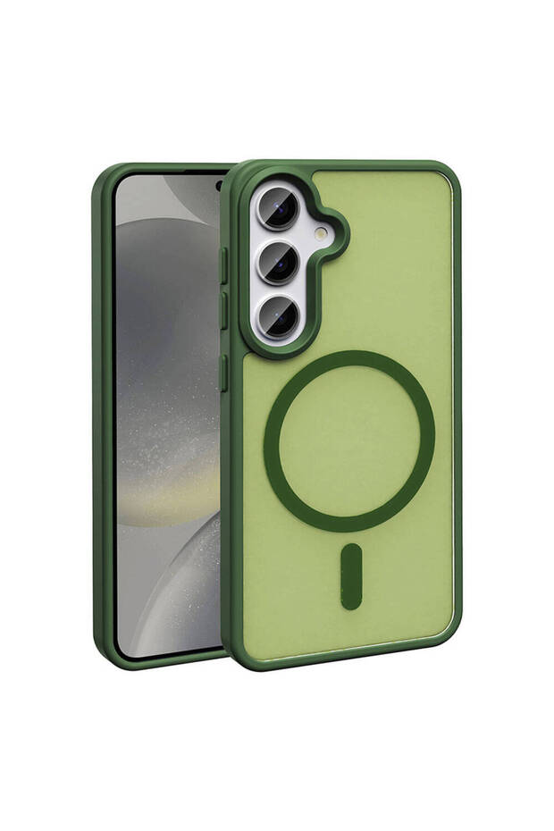 Galaxy S24 Case Magsafe Supported Camera Raised Silicone Matte Anti-Fingerprint