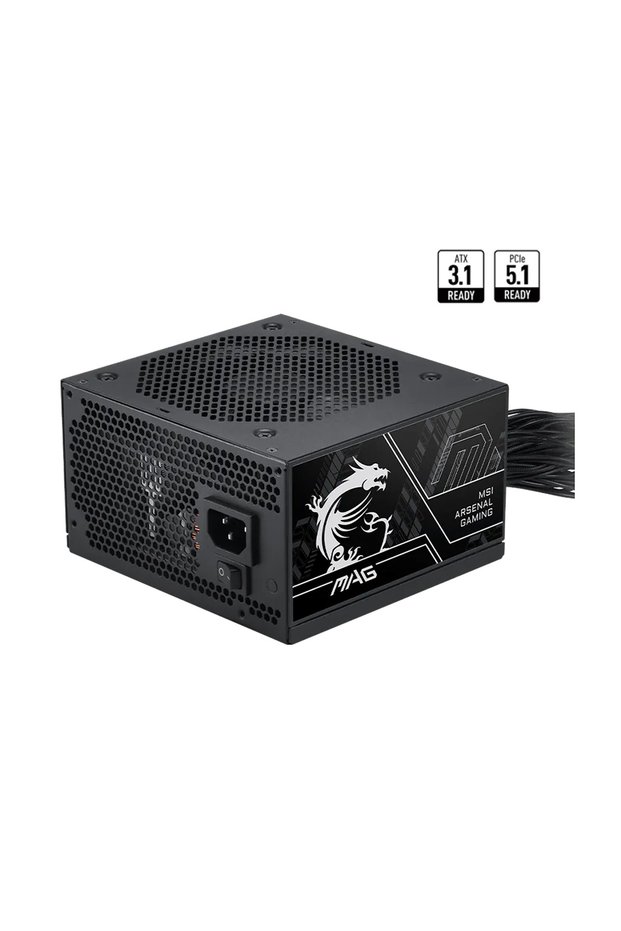 Msi mag a750bn pcie5 iii 750w 80+ bronze atx 3.1 pcie 5.1 power supply