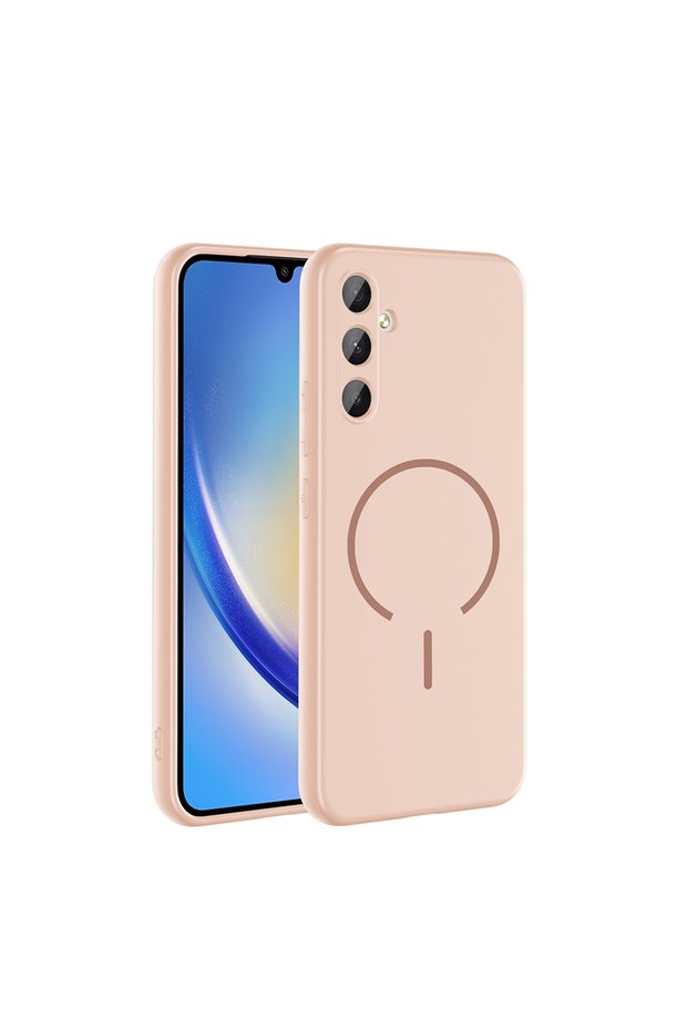 Galaxy A14 Case Magsafe Supported Soft Silicone with Camera Protection Senk