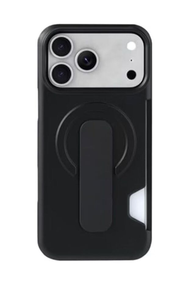 Case For IPhone 18 promaxMagnetic Shell With Card Insertion Anti-Fingerprint Holder Wireless Charging Cover