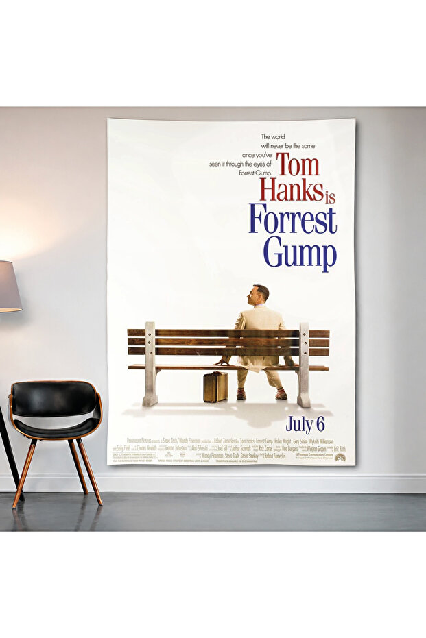 Forrest Gump Wall Drape Wall Tapestry First Quality Satin Fabric Poster