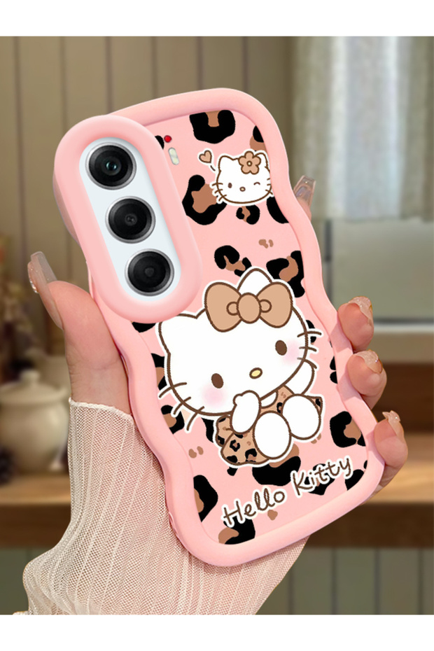 Tecno Camon 40 Pro 5g Compatible Case Camera Protector Pink Silicone Couple Phone Case Kitty Pattern