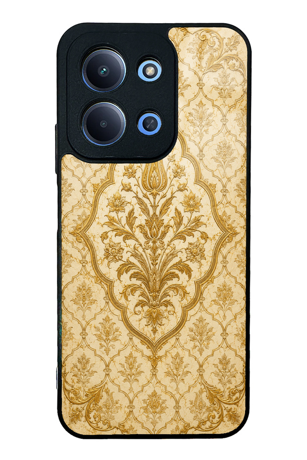 Xiaomi Redmi 15C Ivory Ottoman Gold Design Glossy Phone Case