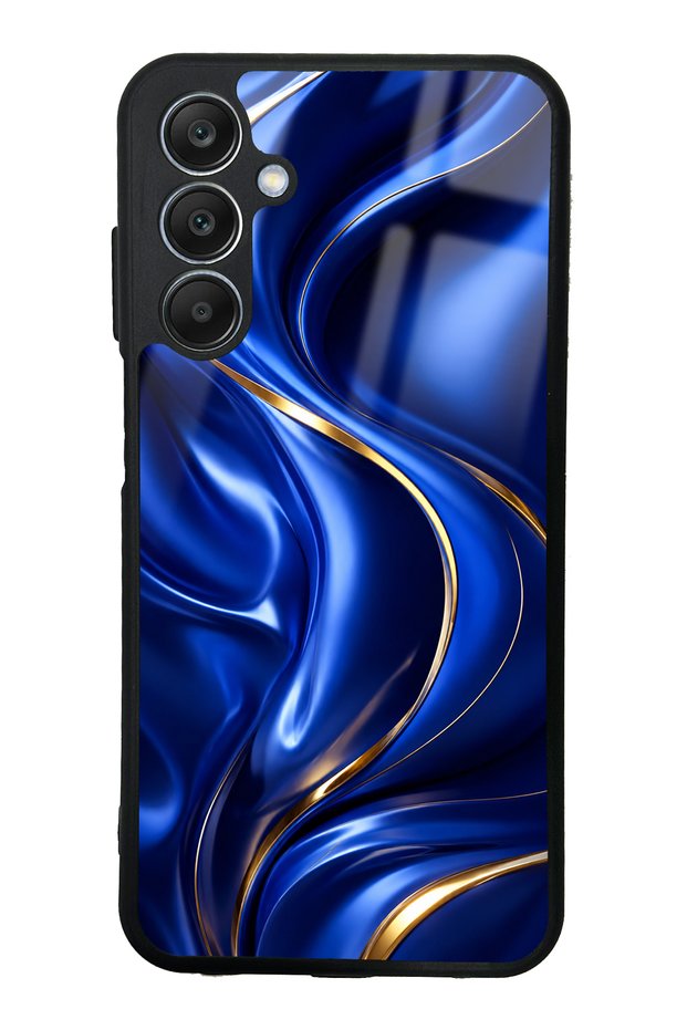 Samsung A25 Royal Sapphire Flow Design Glossy Phone Case