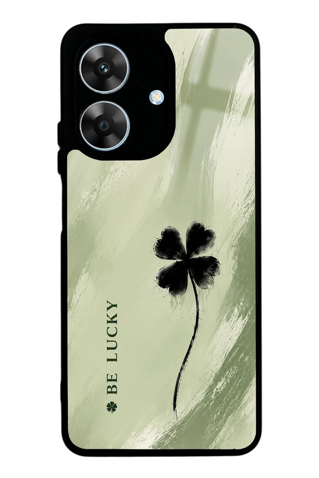 Realme Note 60 Sage Lucky Clover Design Glossy Phone Case