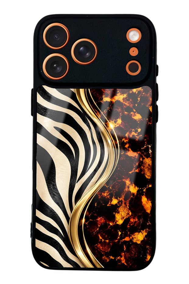 iPhone 17 Pro Max Black Safari Design Glossy Phone Case