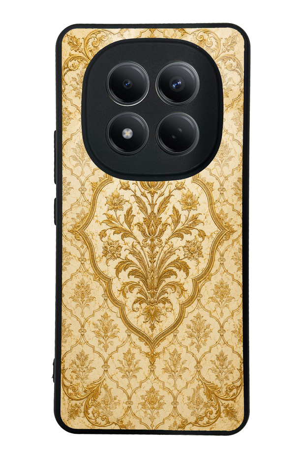 Xiaomi Redmi Note 15 Pro 4g Ivory Ottoman Gold Designed Glossy Phone Case