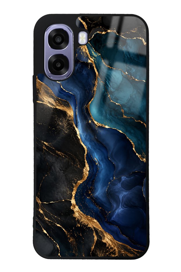 Oppo A6T Midnight Sapphire Marble Design Glossy Phone Case