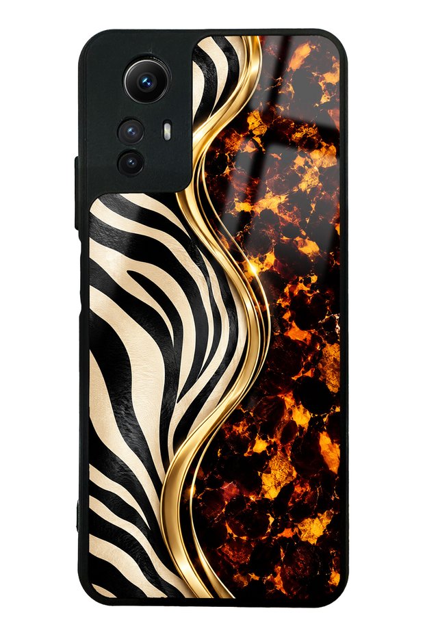 Xiaomi Redmi Note 12S Black Safari Design Glossy Phone Case