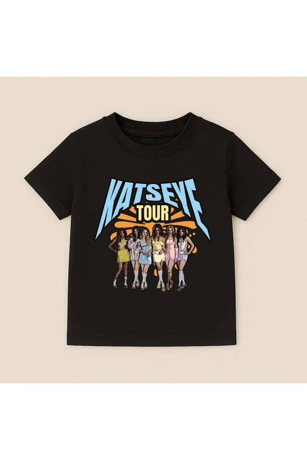 Katseye Printed Crew Neck Cotton Short Sleeve Kids & Youth T-Shirt
