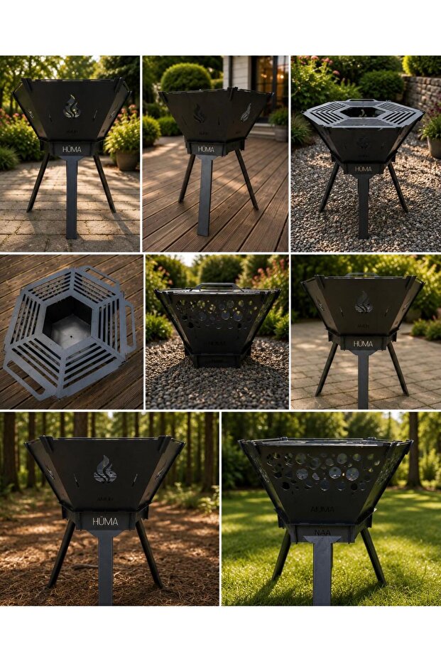 HEXAGON KATLANABİLİR ATEŞ ÇUKURU VE MANGAL