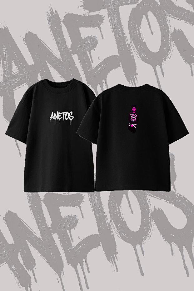 The Weeknd_93 Design Back Printed Cotton Black Oversize T-Shirt