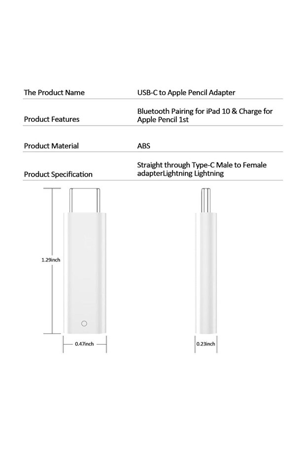 USB-C to Apple Pencil Adapter