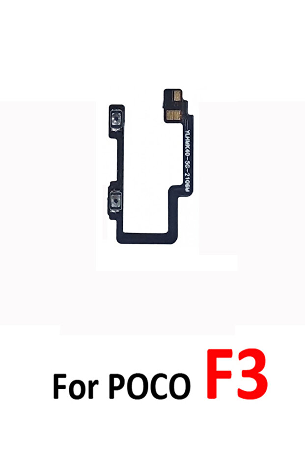 كابل مرن جديد لـ Poco Pocophone F3، زر التحكم في مستوى الصوت لأعلى وأسفل، كابل مرن داخلي R