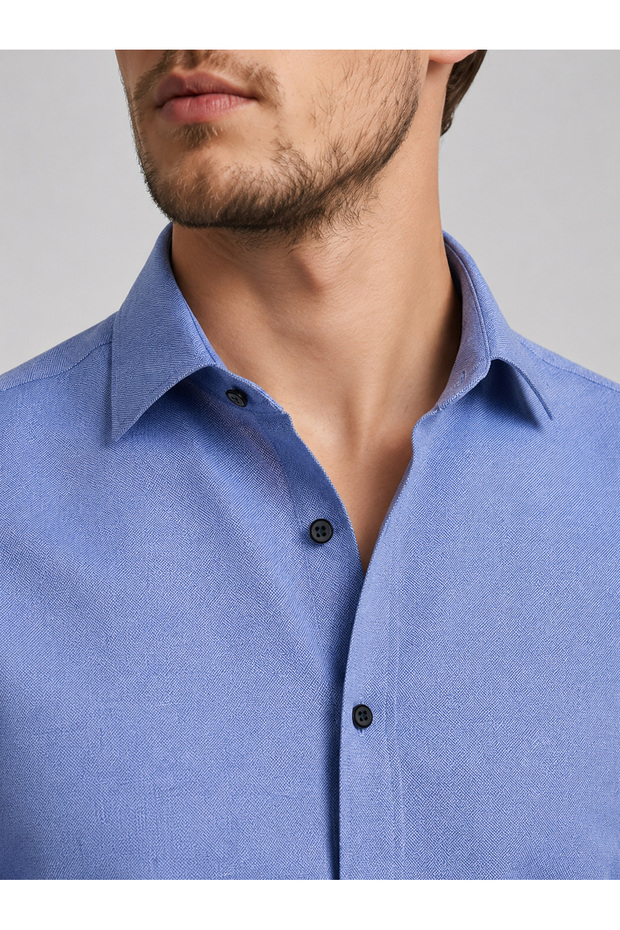 Stone Blue Slimfit Men's Shirt