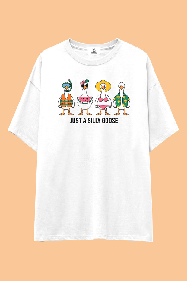 Sweet Summer Mood Oversize T-Shirt | Unisex 100% Cotton Black and White Printed Summer Themed Special Design Tee