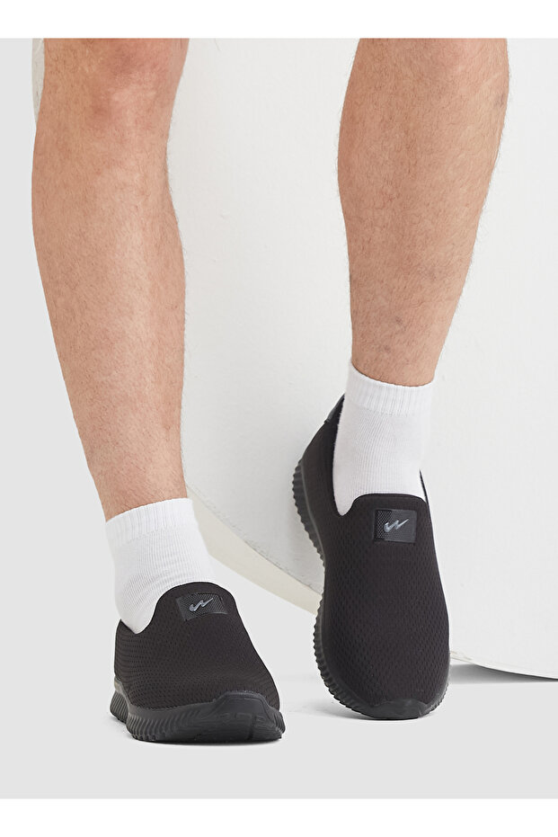 Men's Black Low-Top Sneakers - Lightweight, Minimalist Designed for Style