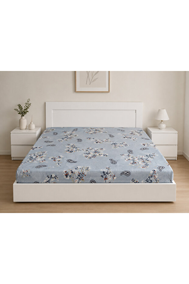 Single & Double Cotton Patterned Bed Sheets Without Elastic (Bed Sheet Only)