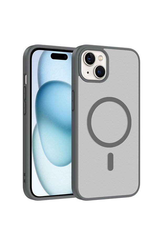 Apple iPhone 15 Compatible Case Magsmoke Neo Gray
